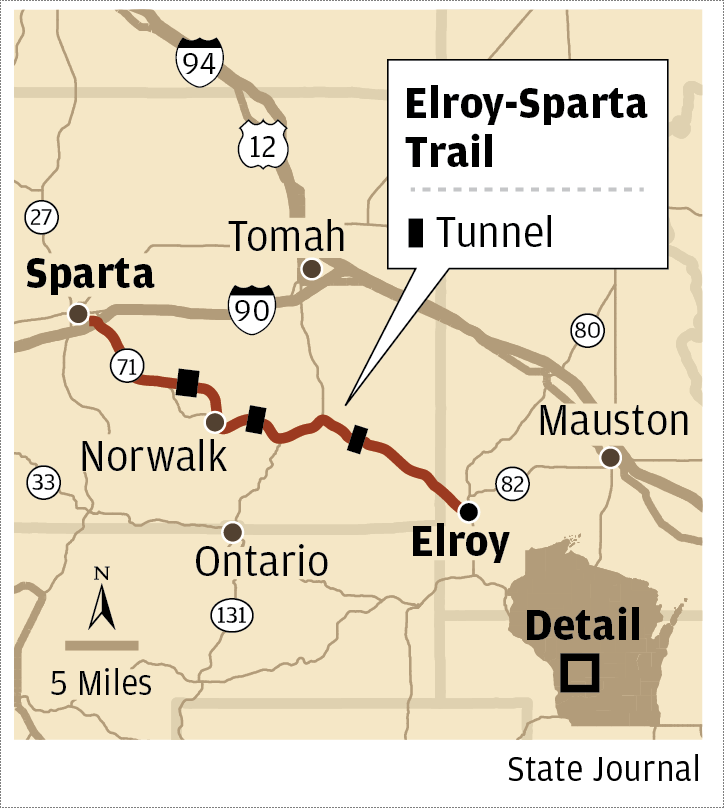 Elroy-Sparta map